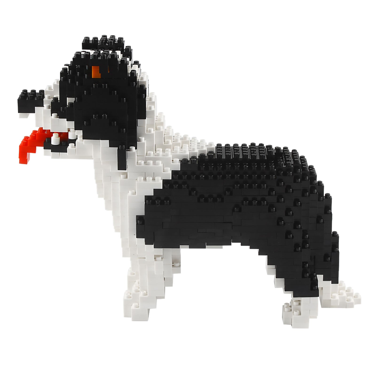 Larcele Micro Dog Building Blocks Set Pet Mini Building Toy Bricks Kit,950  Pieces KLJM-02 (Border Collie)