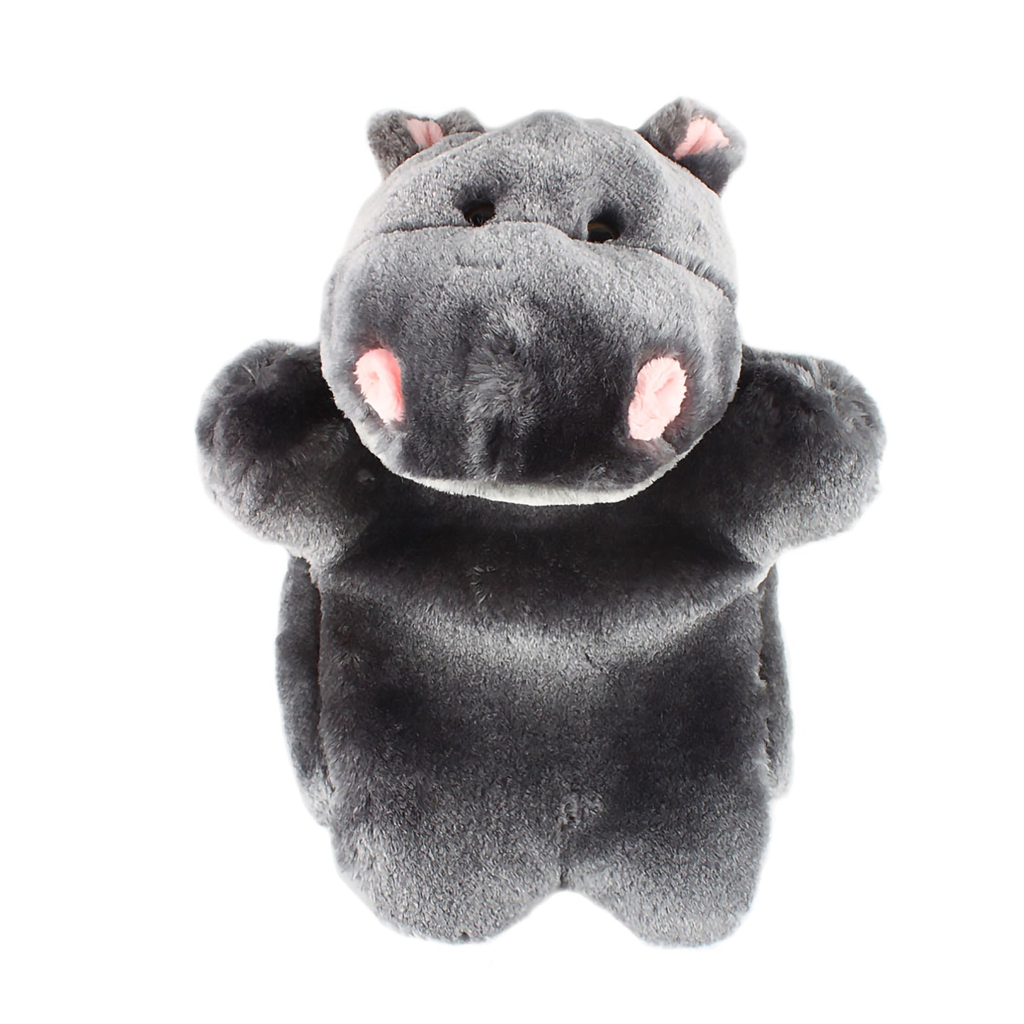 Andux Hand Puppet Stuffed Animal Toy (SO-01 Hippo)