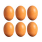 Andux Pack of 6 Wooden Fake Eggs for Easter Christmas MZJJD-01