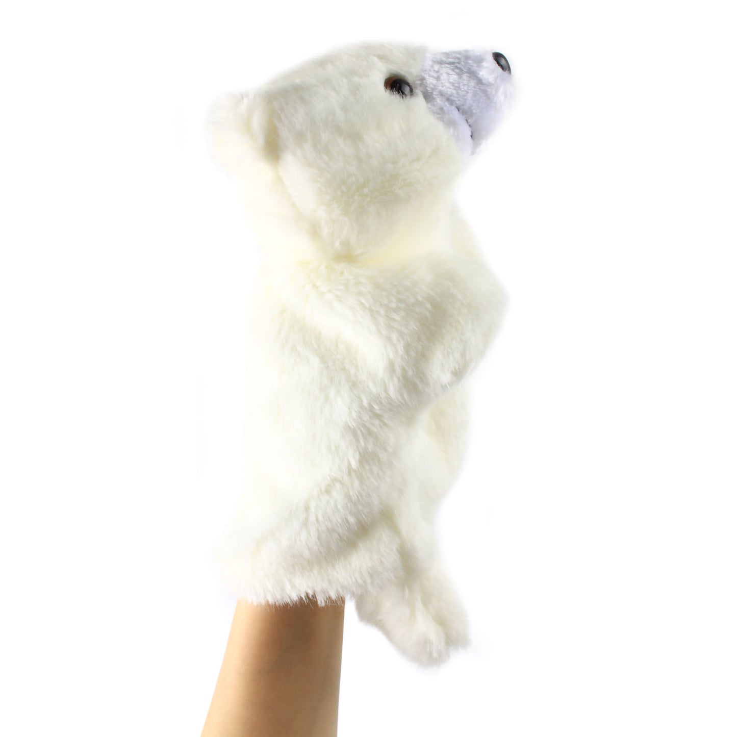 Andux Hand Puppet Stuffed Animal Toy (SO-04 Polar Bear)