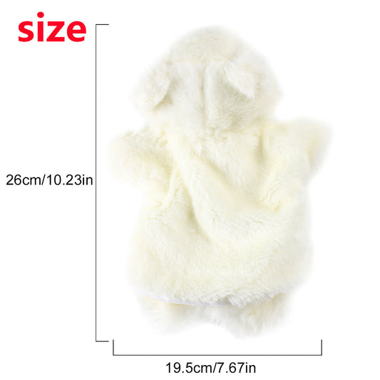 Andux Hand Puppet Stuffed Animal Toy (SO-04 Polar Bear)