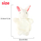 Andux Hand Puppet Stuffed Animal Toy (SO-05 White Rabbit)