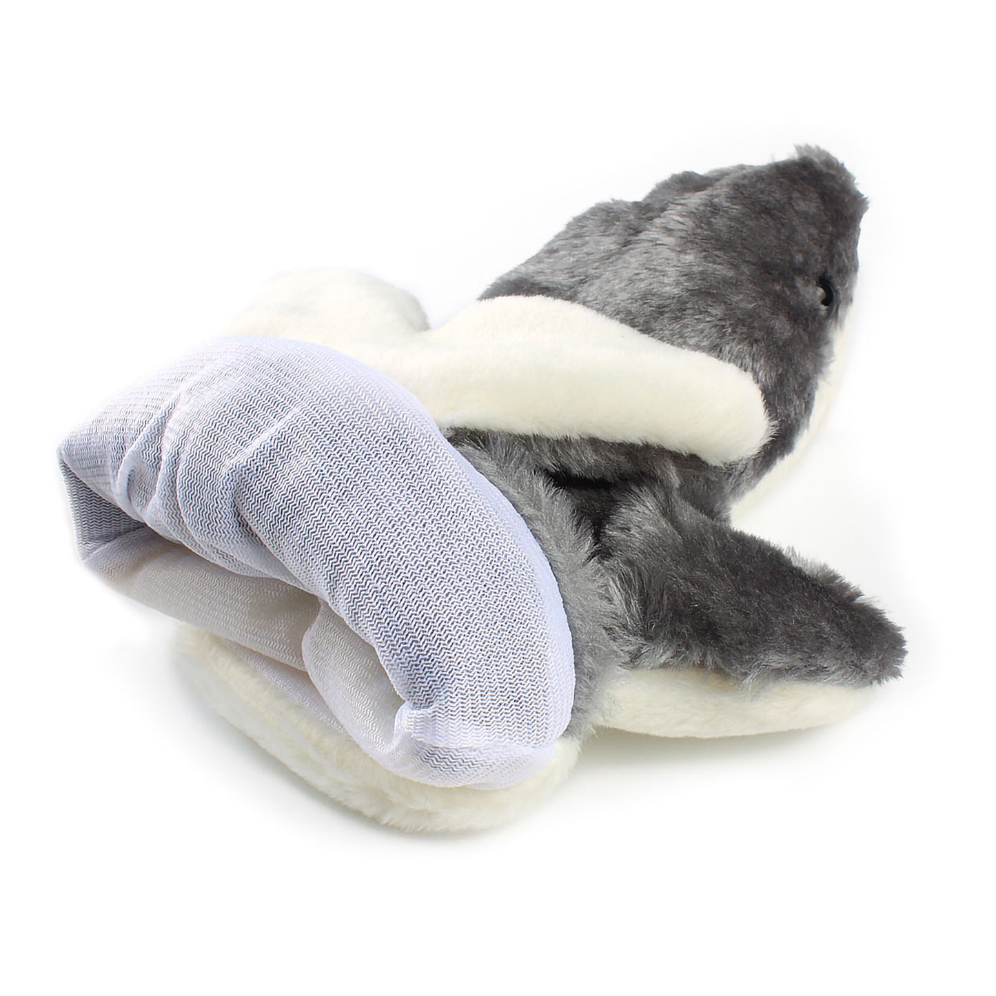 Andux Hand Puppet Stuffed Animal Toy (SO-06 Grey Shark)