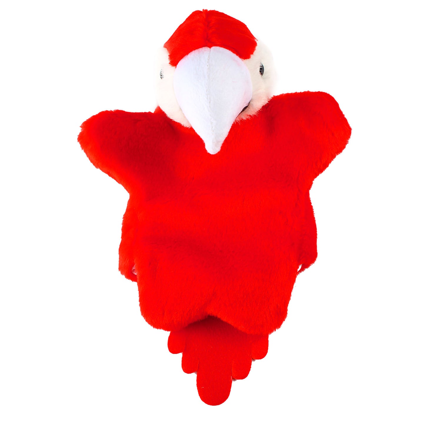 Andux Hand Puppet Stuffed Animal Toy (SO-07 Red Parrot)