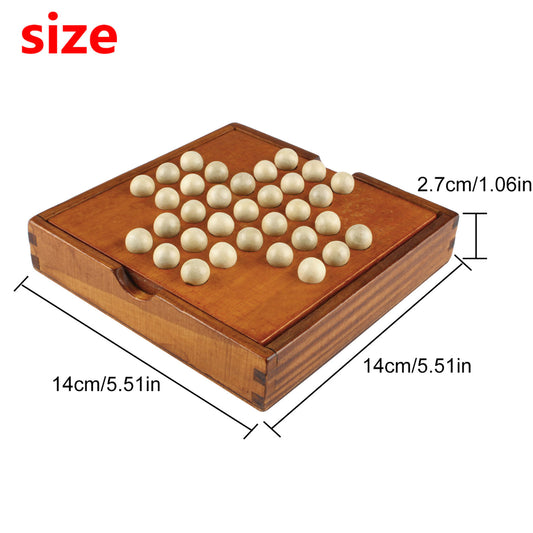 Andux Solitaire Board Wood Single Player Game DLZSQ-01