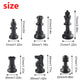 Andux Set of 32 Chess Pieces Chess Pieces XQZ-03 (Plastic-75mm)