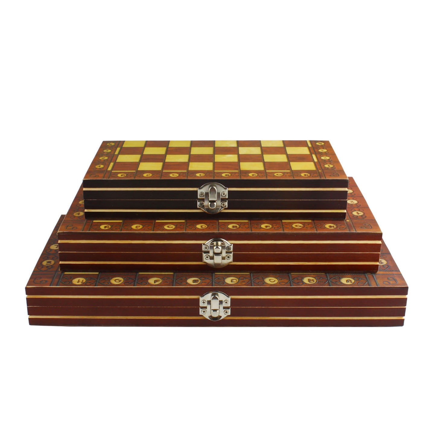 Andux Magnetic Wooden Folding Chess Set GJXQ-03 (9.4 X 9.4 inches)