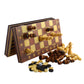 Andux Magnetic Wooden Folding Chess Set GJXQ-03 (9.4 X 9.4 inches)