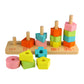 Andux Wooden Stack and Sort Board Shape Sorting Stacking JHTZ-01