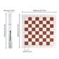 Andux Chess Game Rollable Chessboard XQQP-01 (Brown,35x35cm)