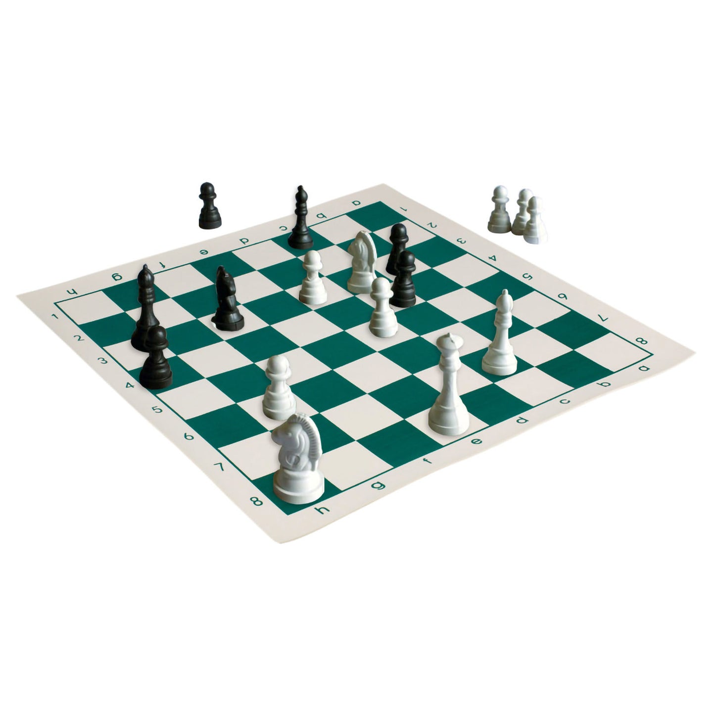 Andux Chess Game Rollable Chessboard XQQP-01 (Green,35X35cm)