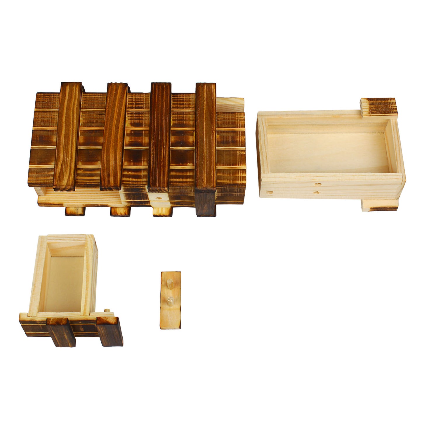 Andux Magic Wooden Box Trick FGJGH-01