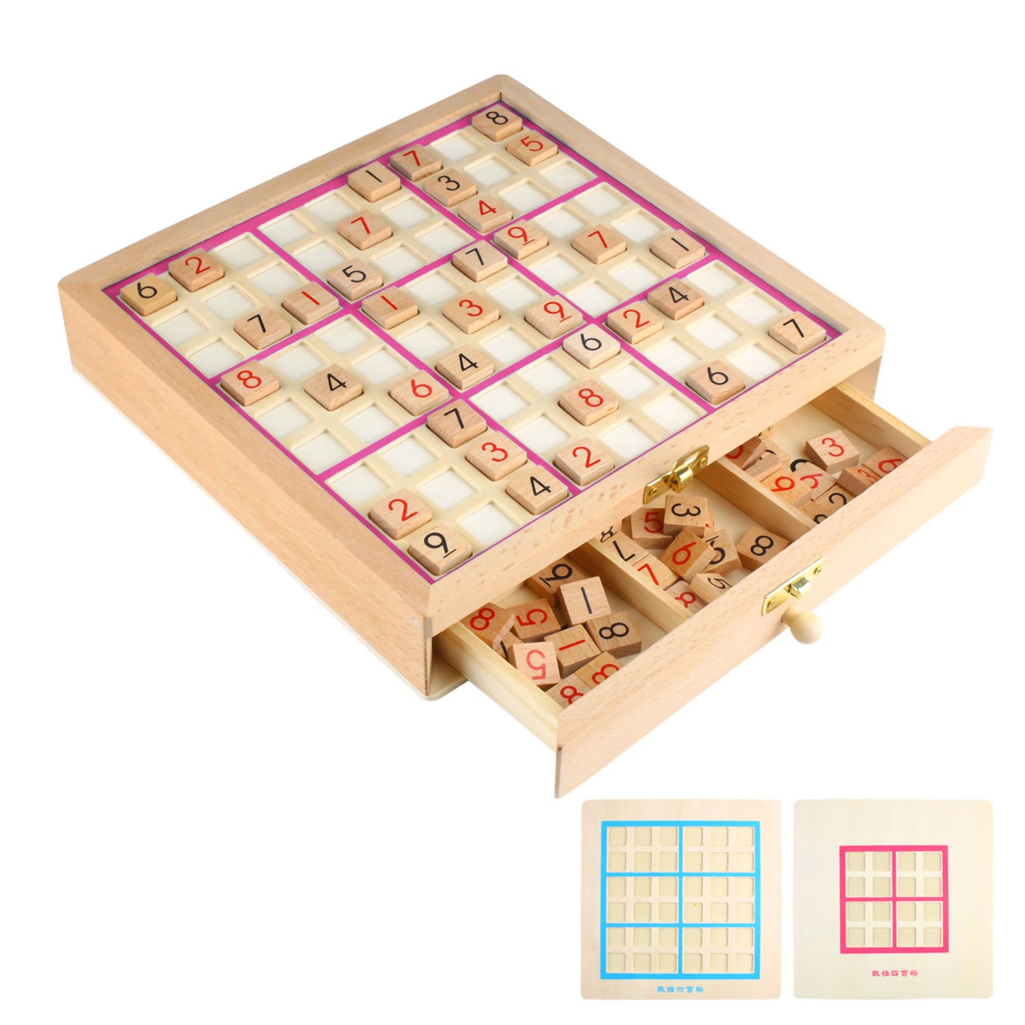 Andux Sudoku Board Box Toy SD-07(Pink)