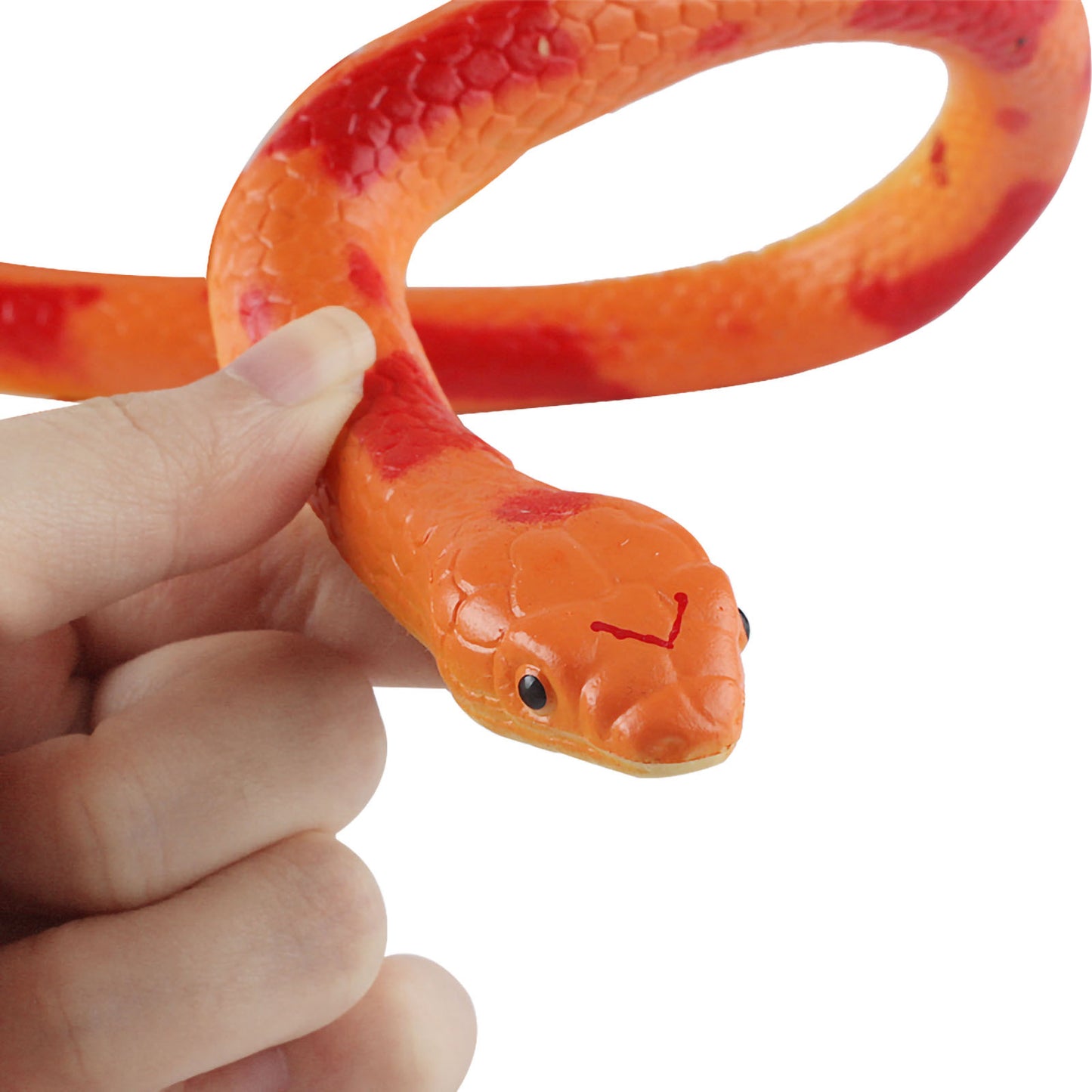 Andux Fake Snake Toy 130cm FZS-02 (Orange Red)