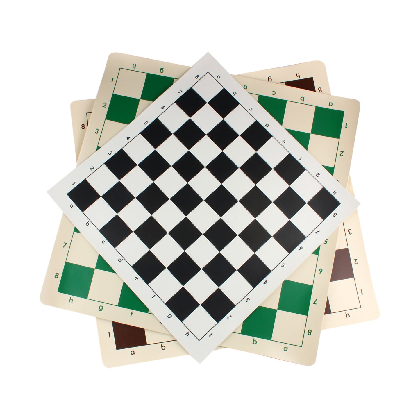 Andux Chess Game Rollable Chessboard XQQP-01 (Green,42x42cm)