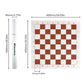 Andux Chess Game Rollable Chessboard XQQP-01 (Brown,42x42cm)