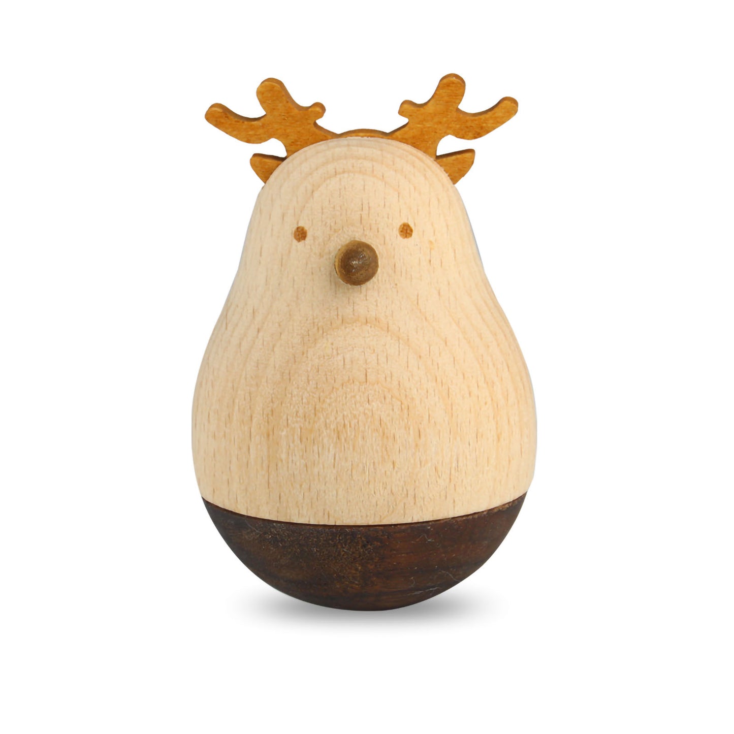 Andux Wooden Roly Poly Desktop Ornaments MZBDW-01 (Deer)