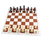 Andux Chess Pieces and Rollable Board QPXQ-01 (Brown,42x42cm)