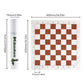 Andux Chess Pieces and Rollable Board QPXQ-01 (Brown,42x42cm)