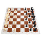 Andux Chess Pieces and Rollable Board QPXQ-01 (Brown,42x42cm)