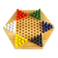 Andux Chinese Checkers Wooden Hexagonal Checkers LJTQ-01