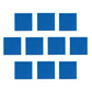 Larcele 10 Pieces Mini Building Blocks Base Plates JMDB-02 (Square,Blue)