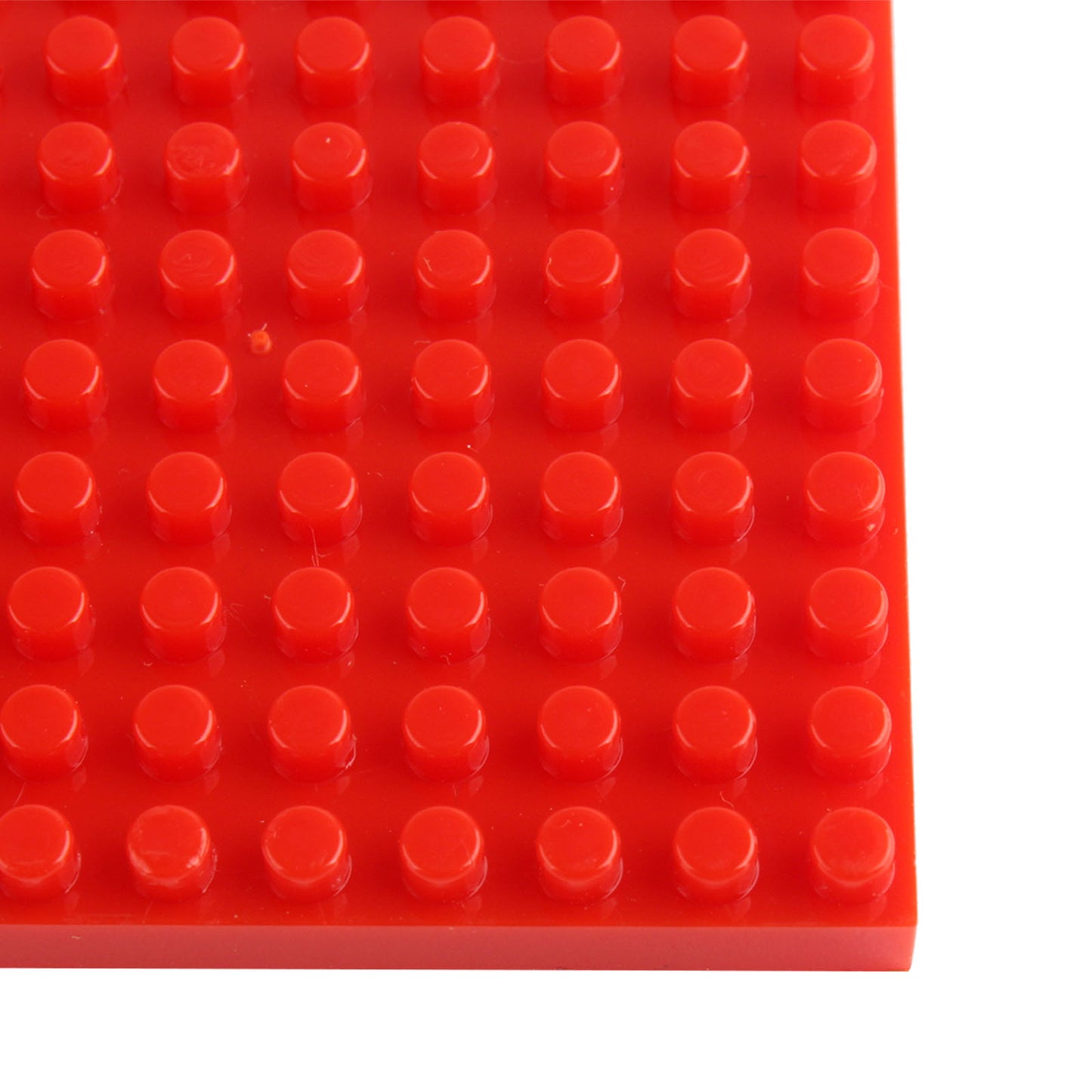 Larcele 10 Pieces Mini Building Blocks Base Plates JMDB-02 (Square,Red)