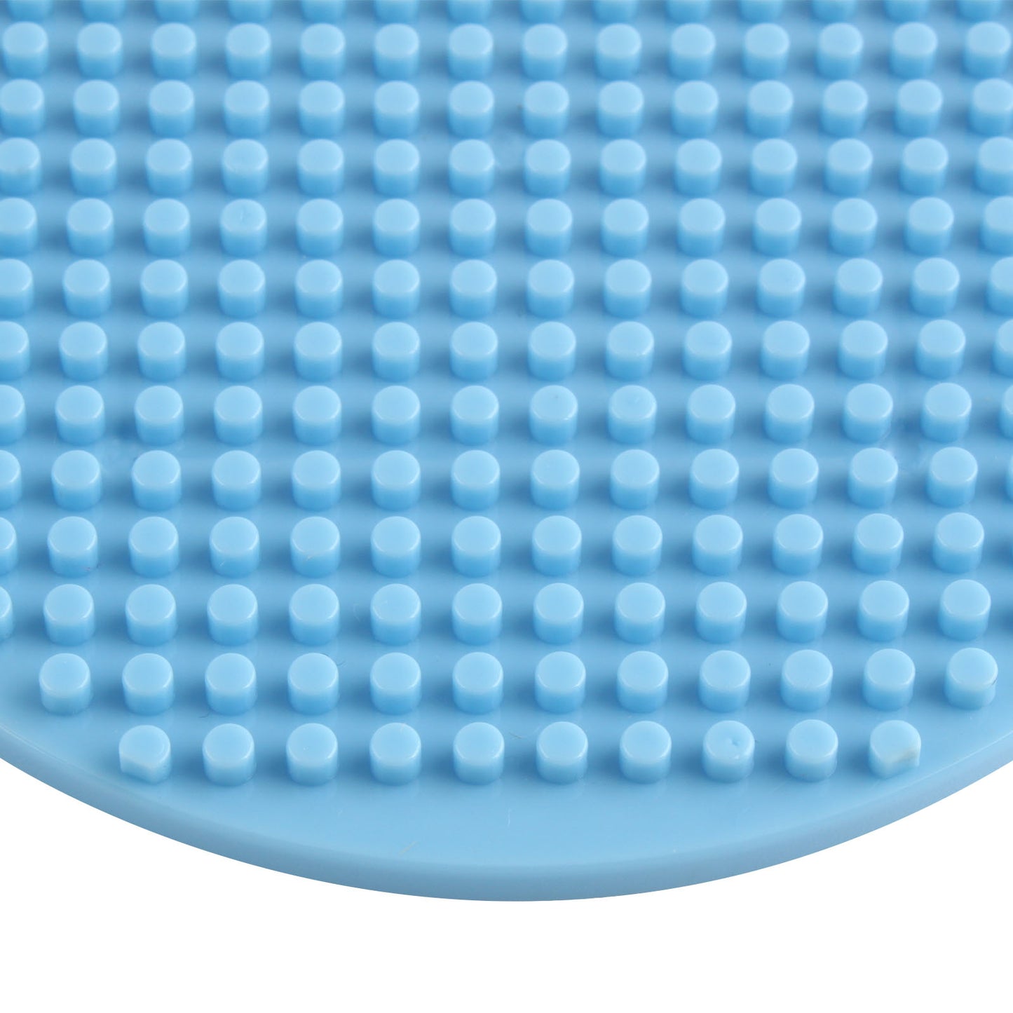 Larcele 10 Pieces Mini Building Blocks Base Plates JMDB-02 (Round,Blue)