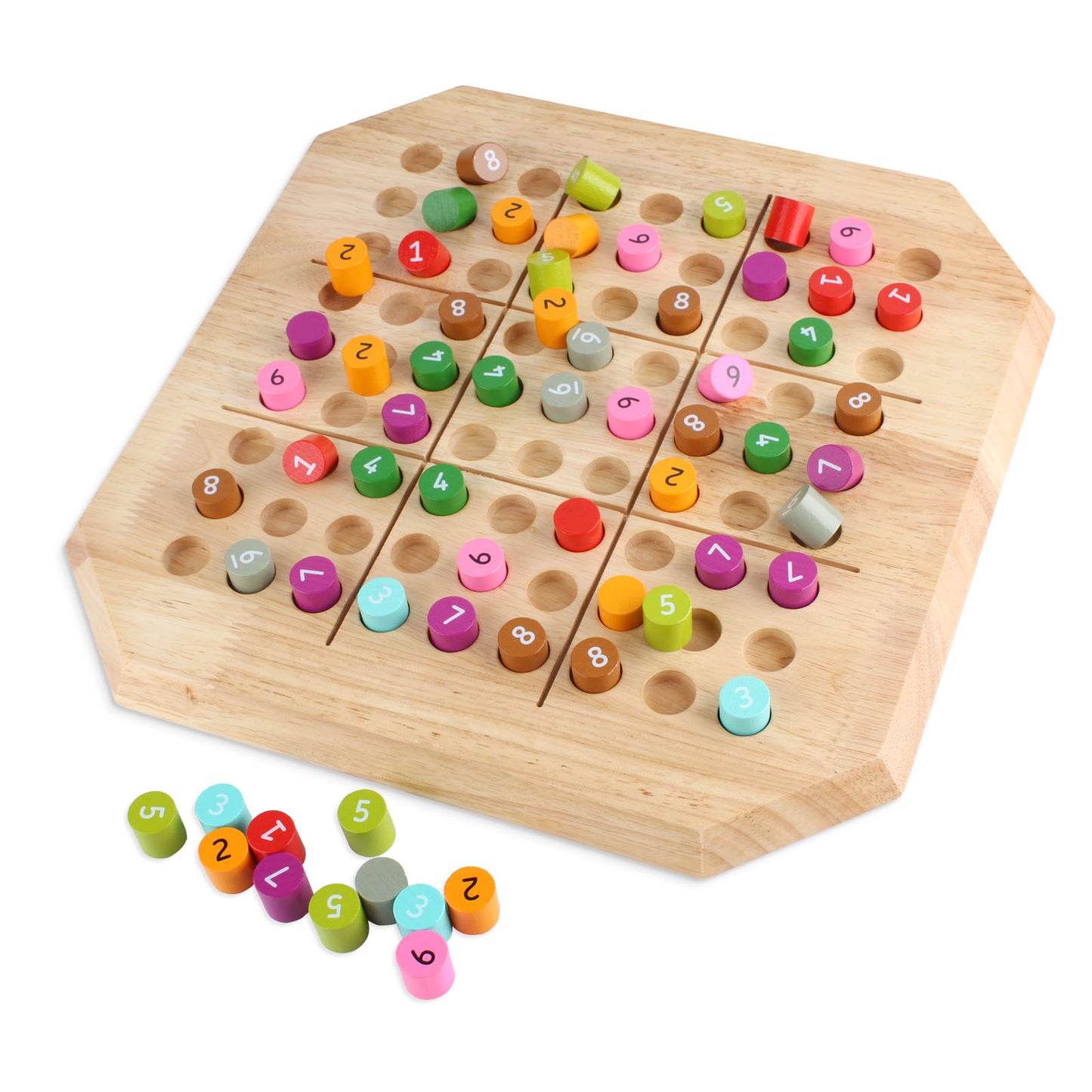 Andux Wooden Sudoku Puzzle Toys SD-10(Colorful)