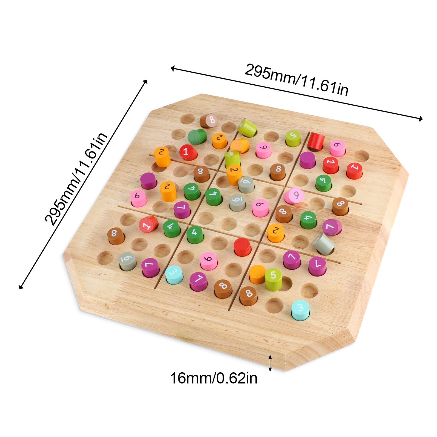 Andux Wooden Sudoku Puzzle Toys SD-10(Colorful)