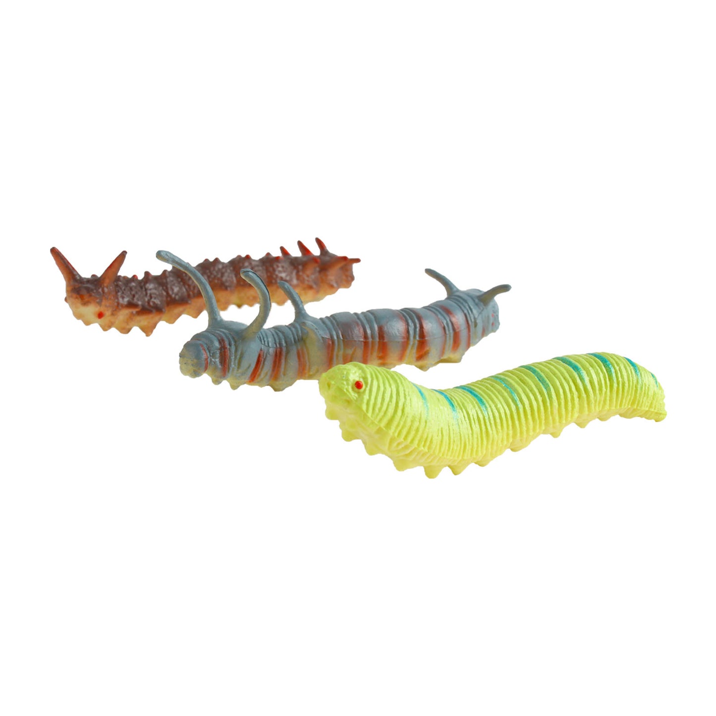 Andux 12 Pcs/Pack Simulation Caterpillars Reptile Crawling Insect FZCZ-01