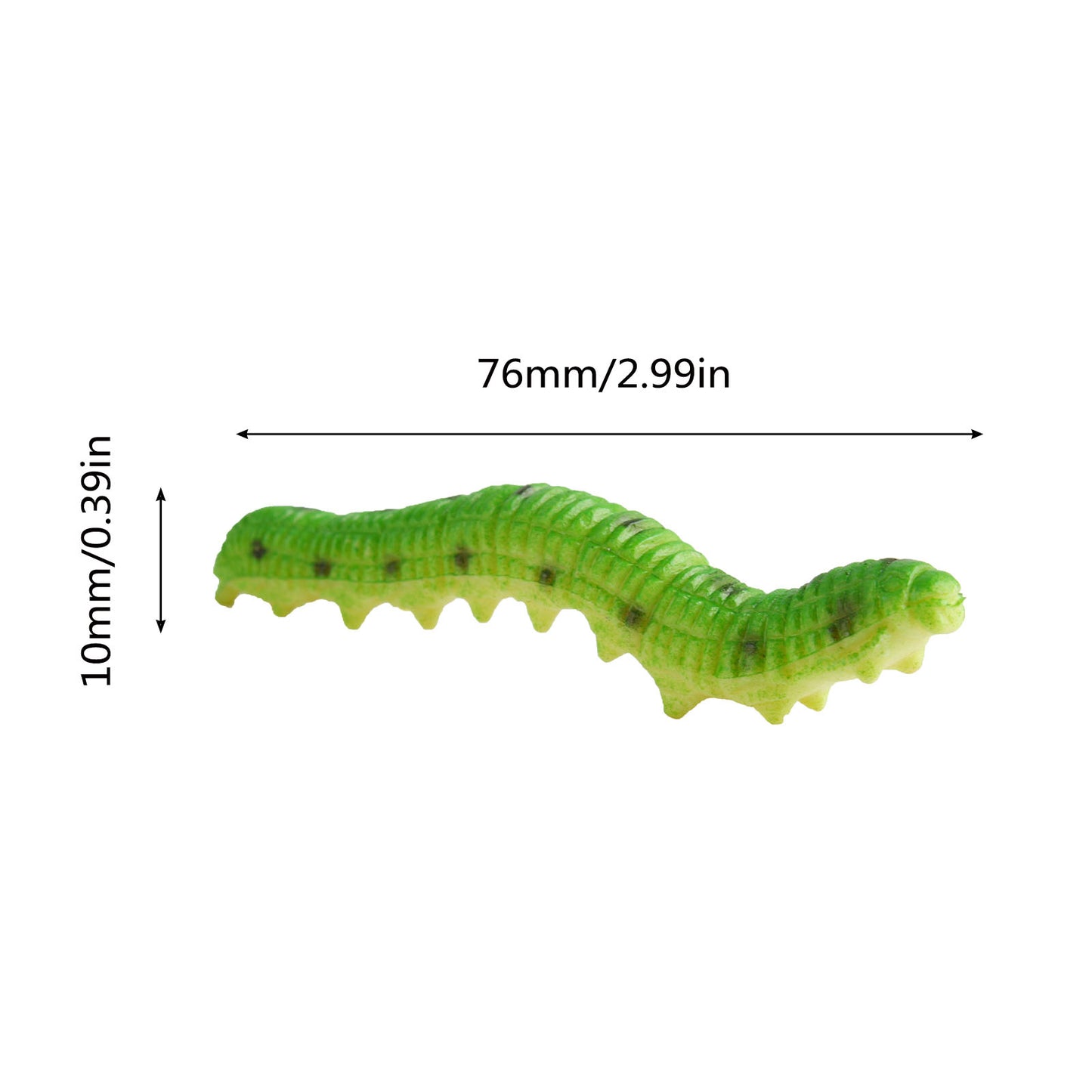 Andux 12 Pcs/Pack Simulation Caterpillars Reptile Crawling Insect FZCZ-01