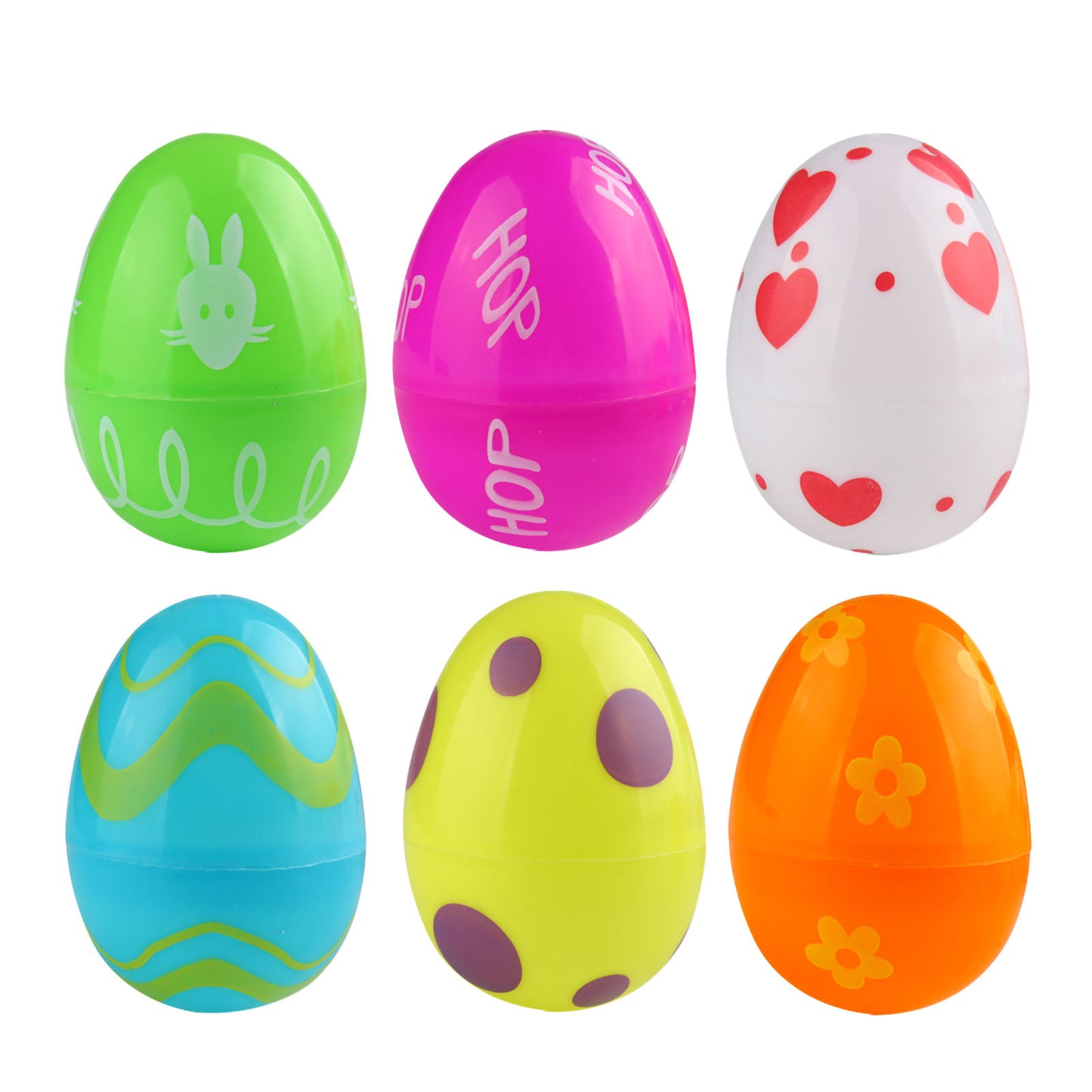 Andux 36 Pcs Easter Eggs Colorful Designed FFJCD-01