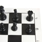 Andux Chess Pieces and Rollable Board QPXQ-01 (Black,42x42cm)