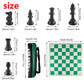 Andux Chess Pieces and Rollable Board XQTZ-01 (Green,42x42cm)