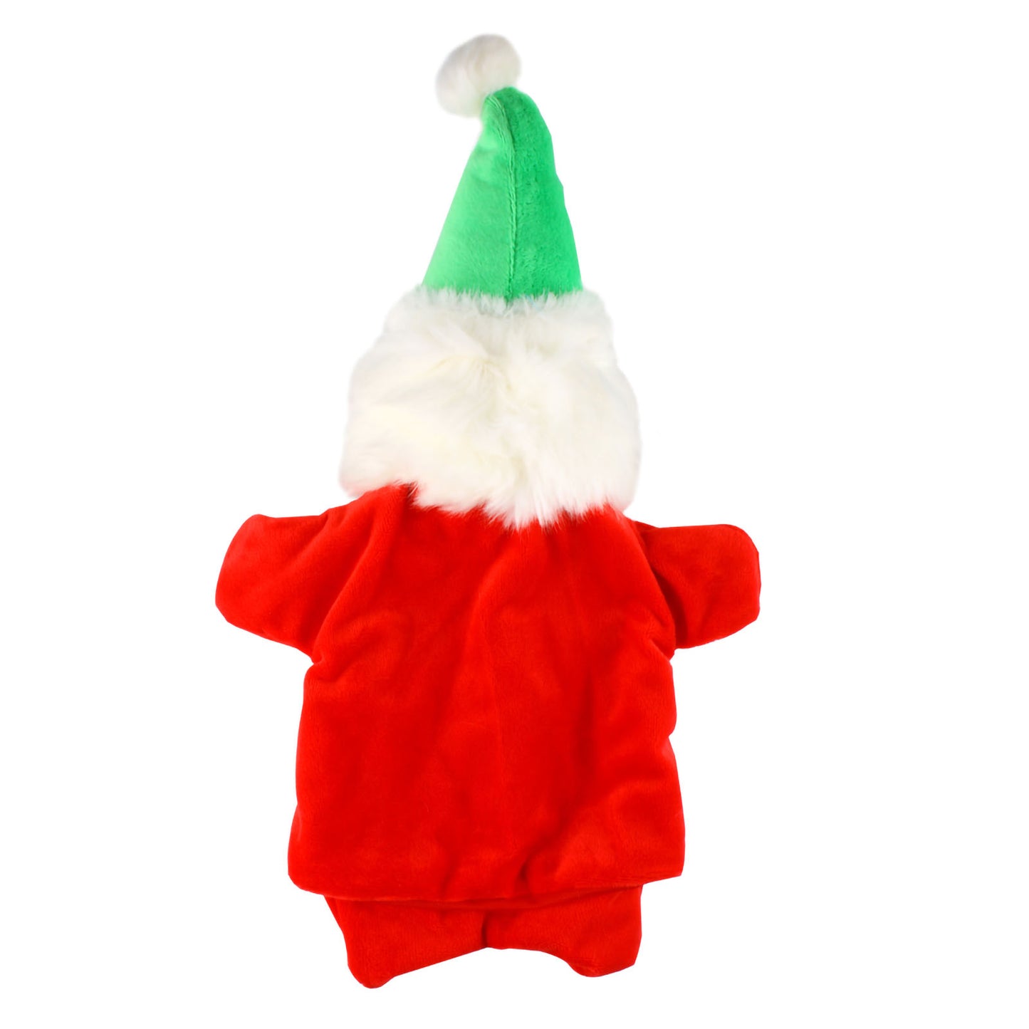 Andux Hand Puppet Soft Stuffed Animal Toy (SO-34 Santa Claus-Red Clothes)