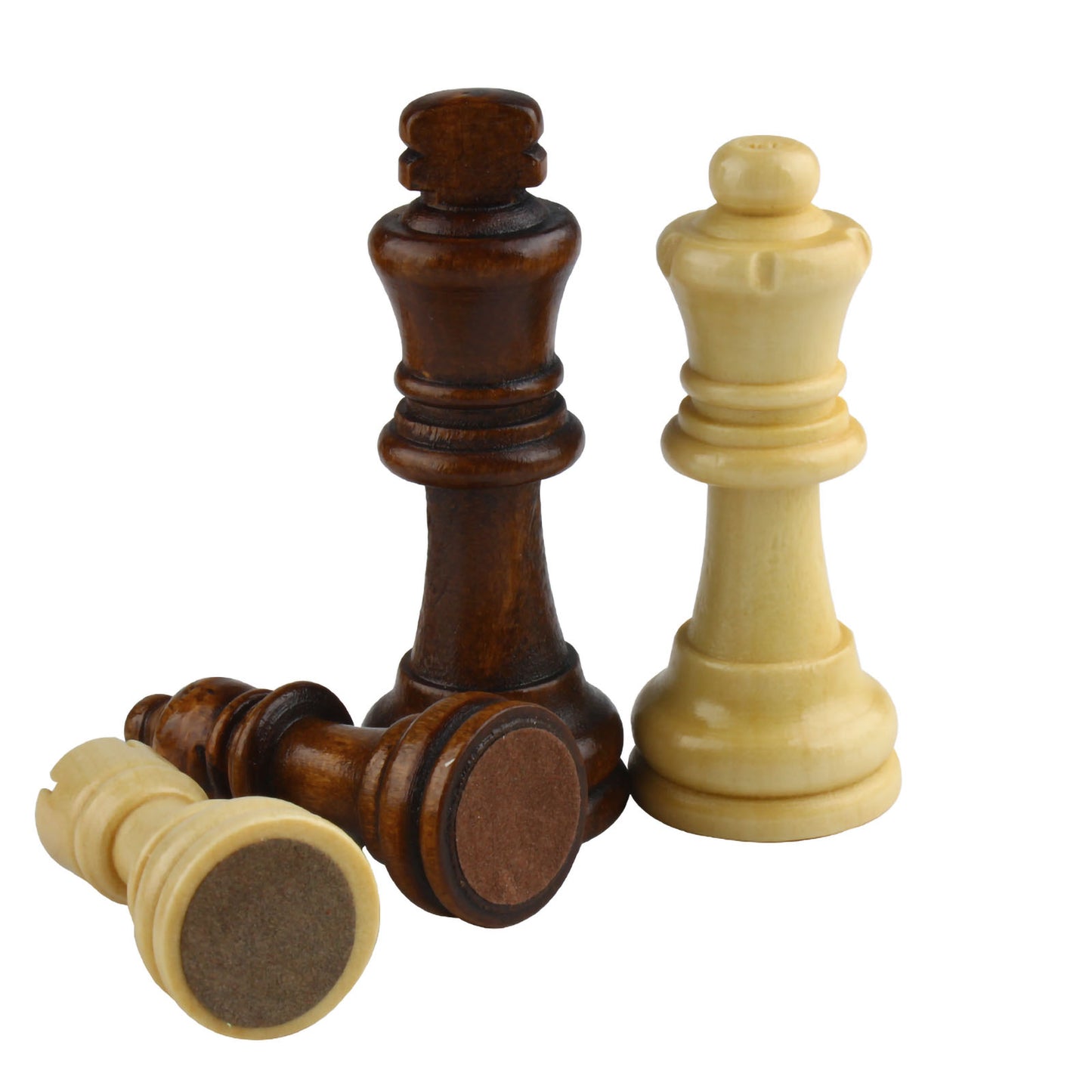 Andux Set of 32 Chess Pieces Chess Pieces XQZ-03 (Wood-82mm)