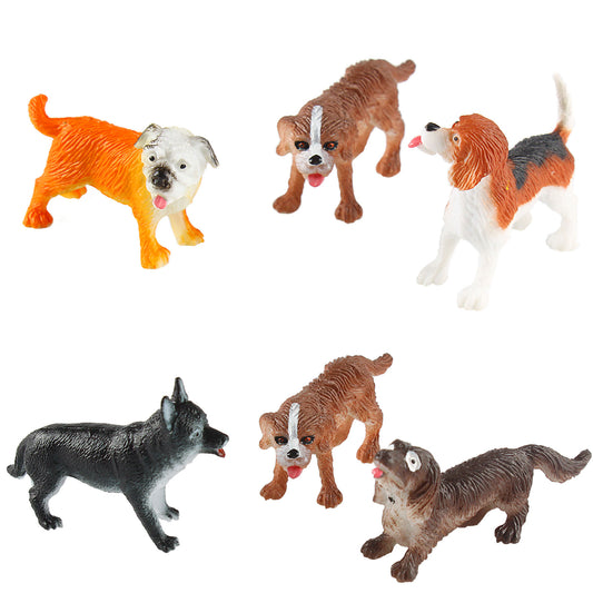 Larcele 12 Kinds Simulated Animal Model Dog Toy FZM-01 FZG-01 (Dog)