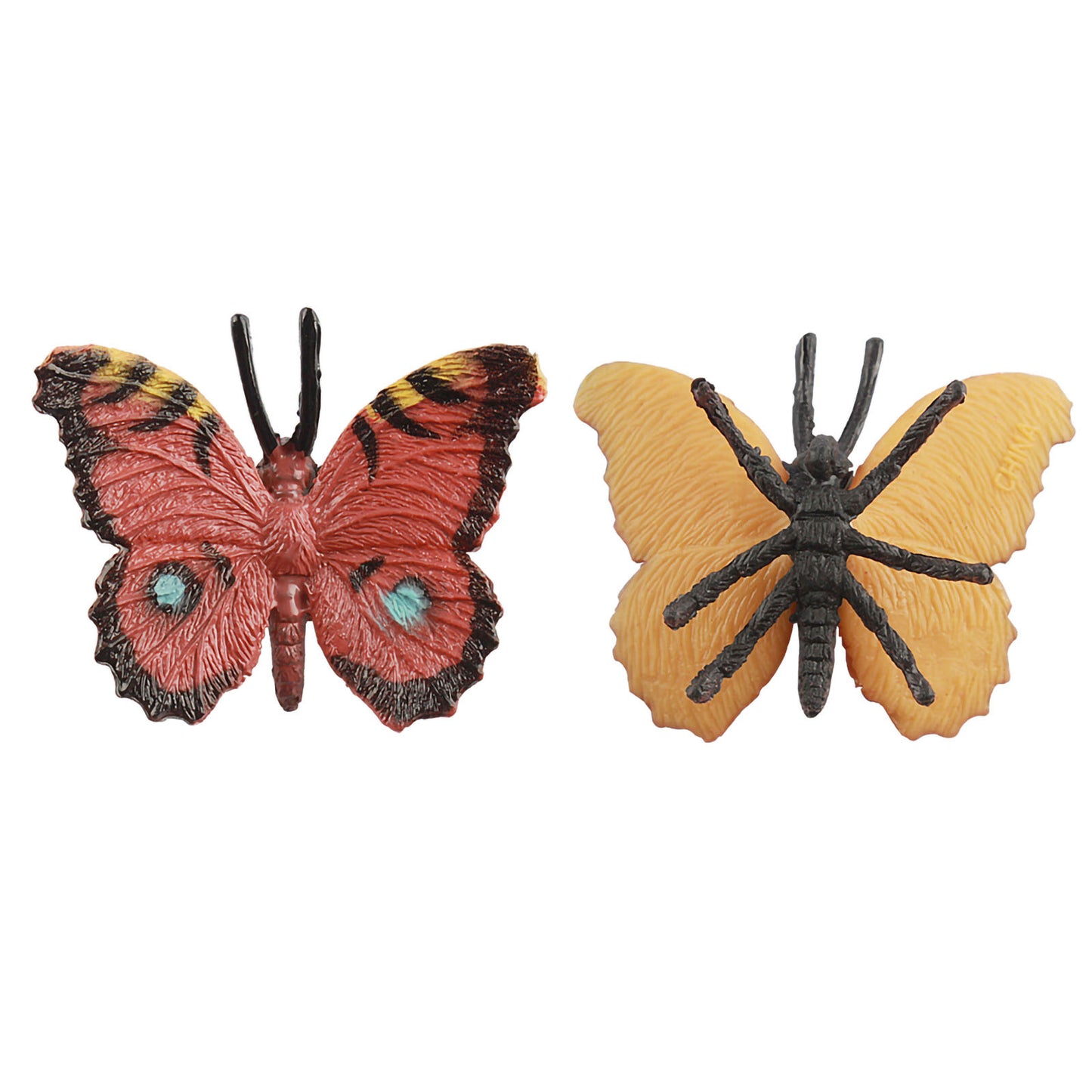 Larcele 12 Kinds Simulated Mini Plastic Animal Model Butterfly Toy FZM-01