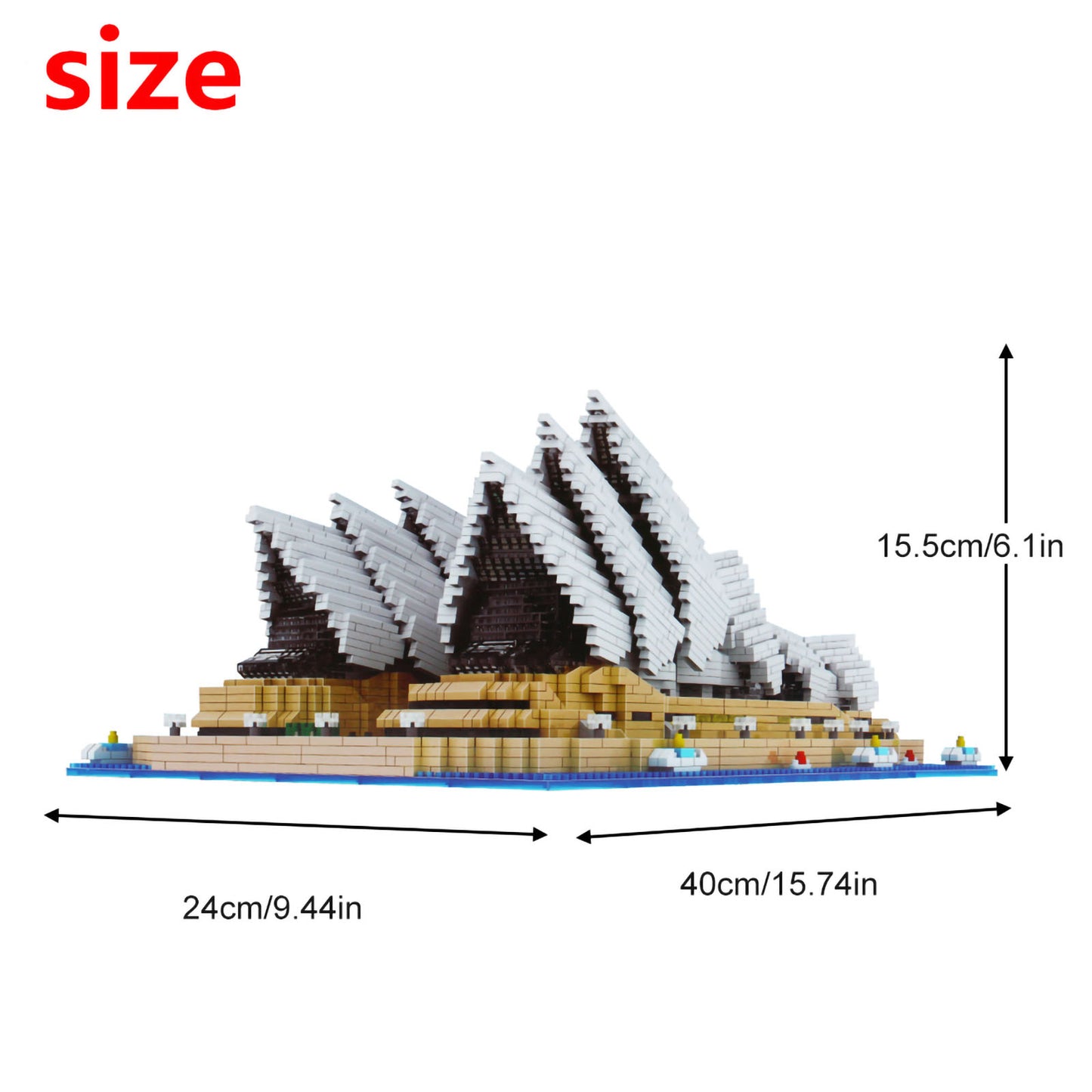 Larcele 4131 Pieces Building Blocks Bricks Set KLJM-03 (Sydney Opera House, Australia)