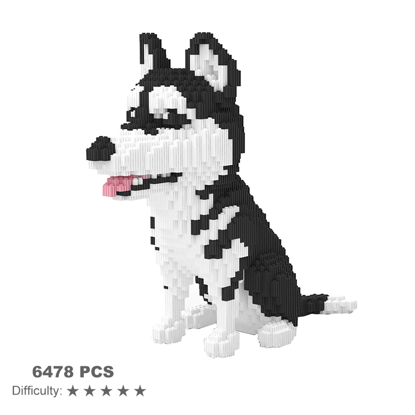 Larcele Dog Building Toy Bricks,6478 Pieces KLJM-02 (Big Husky)