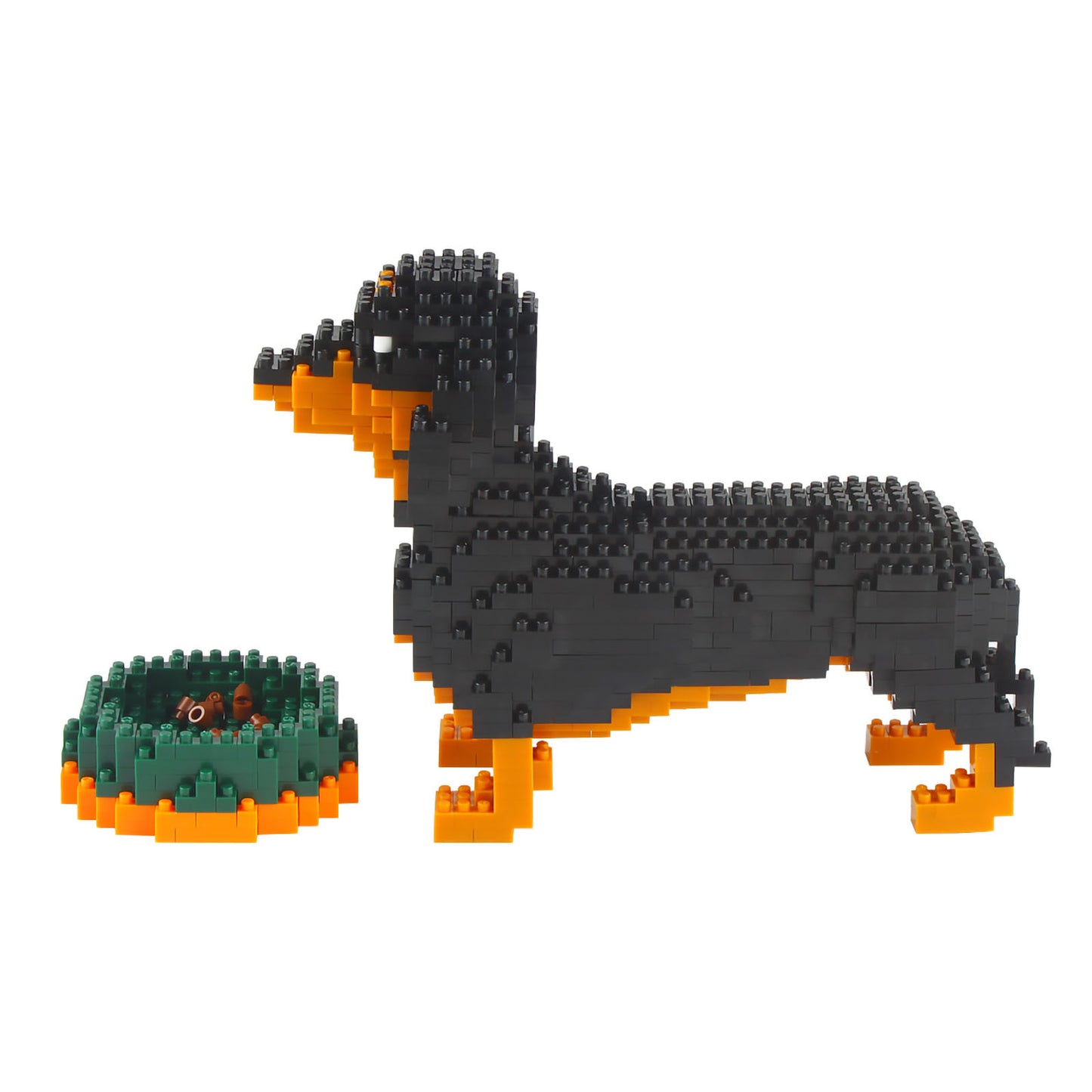 Larcele Dog Mini Building Toy Bricks, 898 Pieces KLJM-02 (Dachshund)