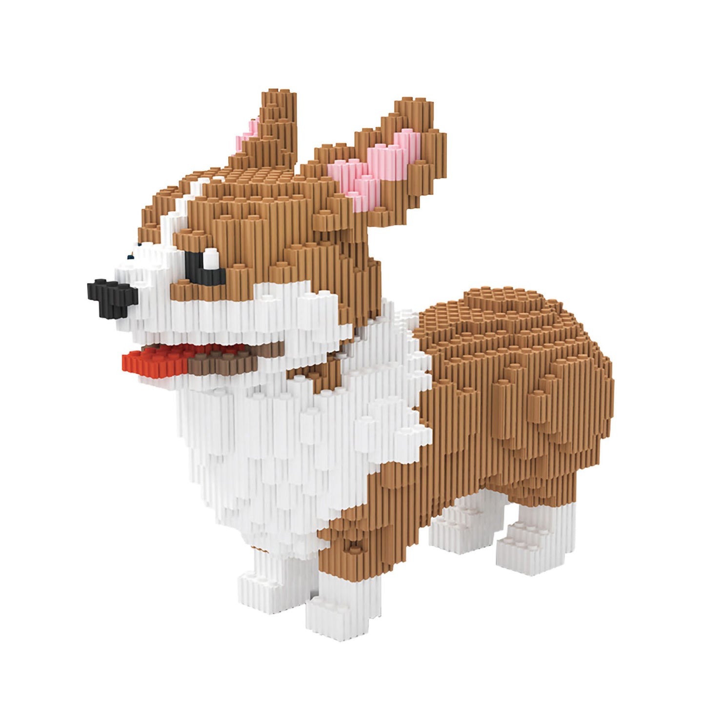 Larcele Micro Dog Building Toy Bricks,3274 Pieces KLJM-02 (Big Corgi)