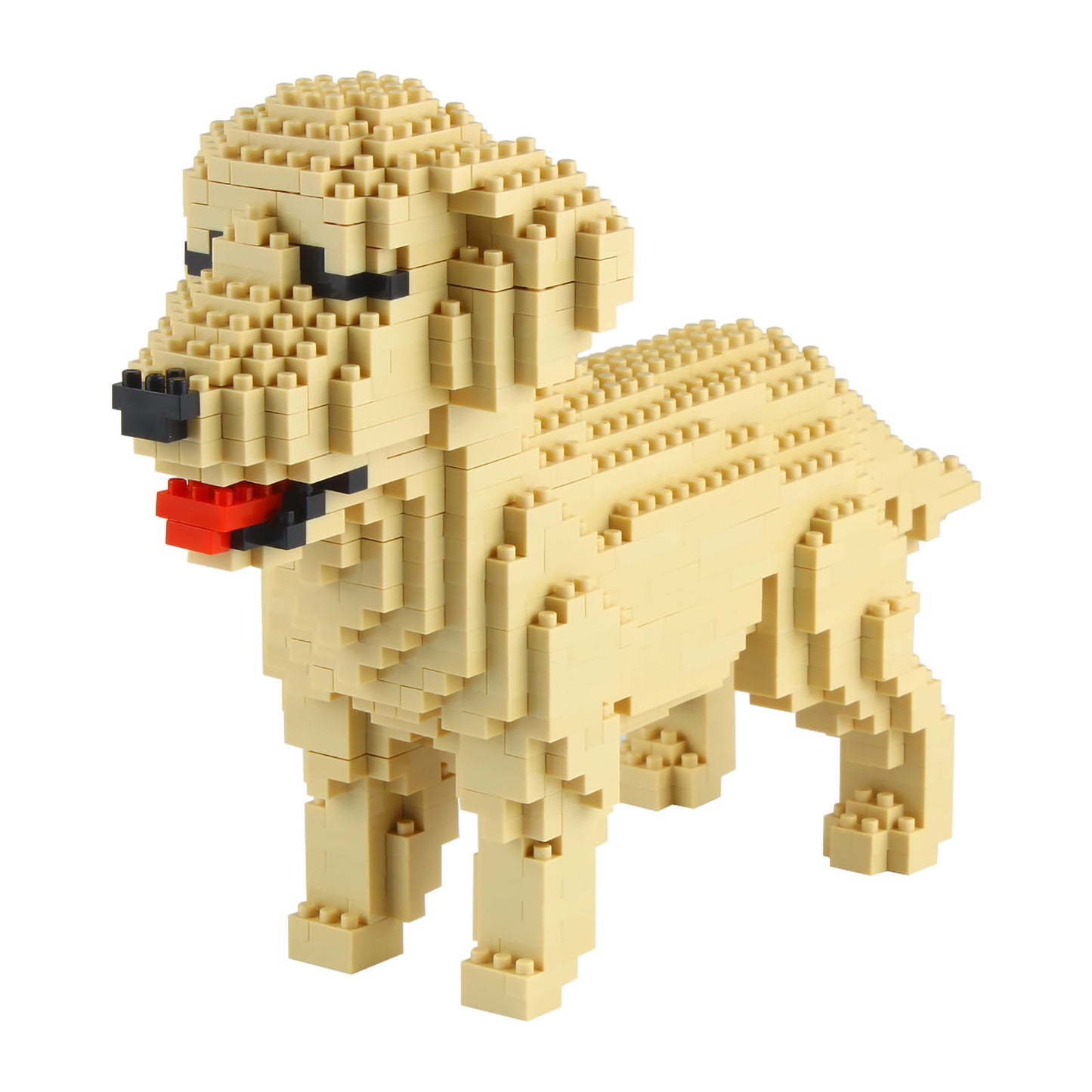 Larcele Micro Dog Building Toy Bricks,950 Pieces KLJM-02 (Golden Retriever)