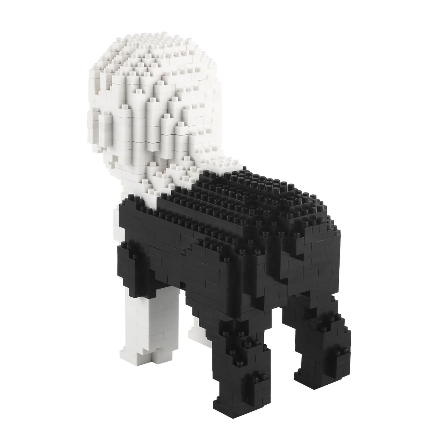 Larcele Micro Dog Building Toy Bricks,950 Pieces KLJM-02 (Old English Sheepdog)