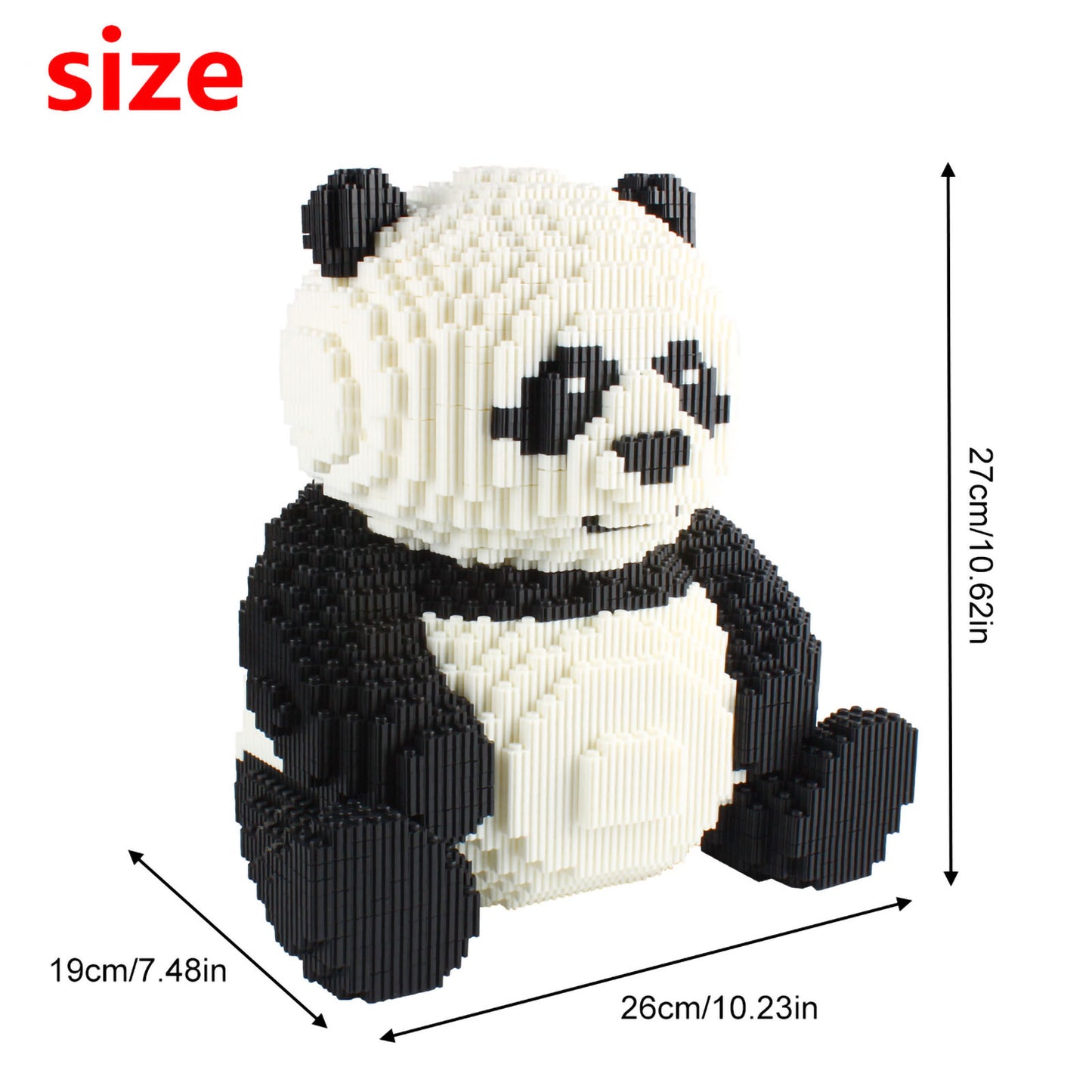 Larcele Panda Building Toy Bricks, 7812 Pieces KLJM-02(Model 2843)