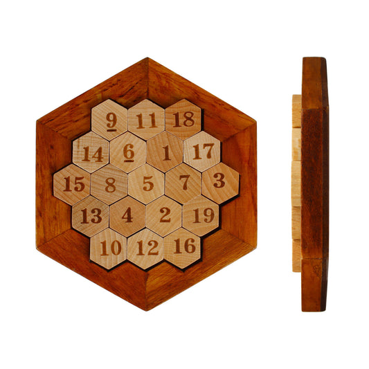 Larcele Wooden Jigsaws Puzzle Sudoku Board Game FWPP-01