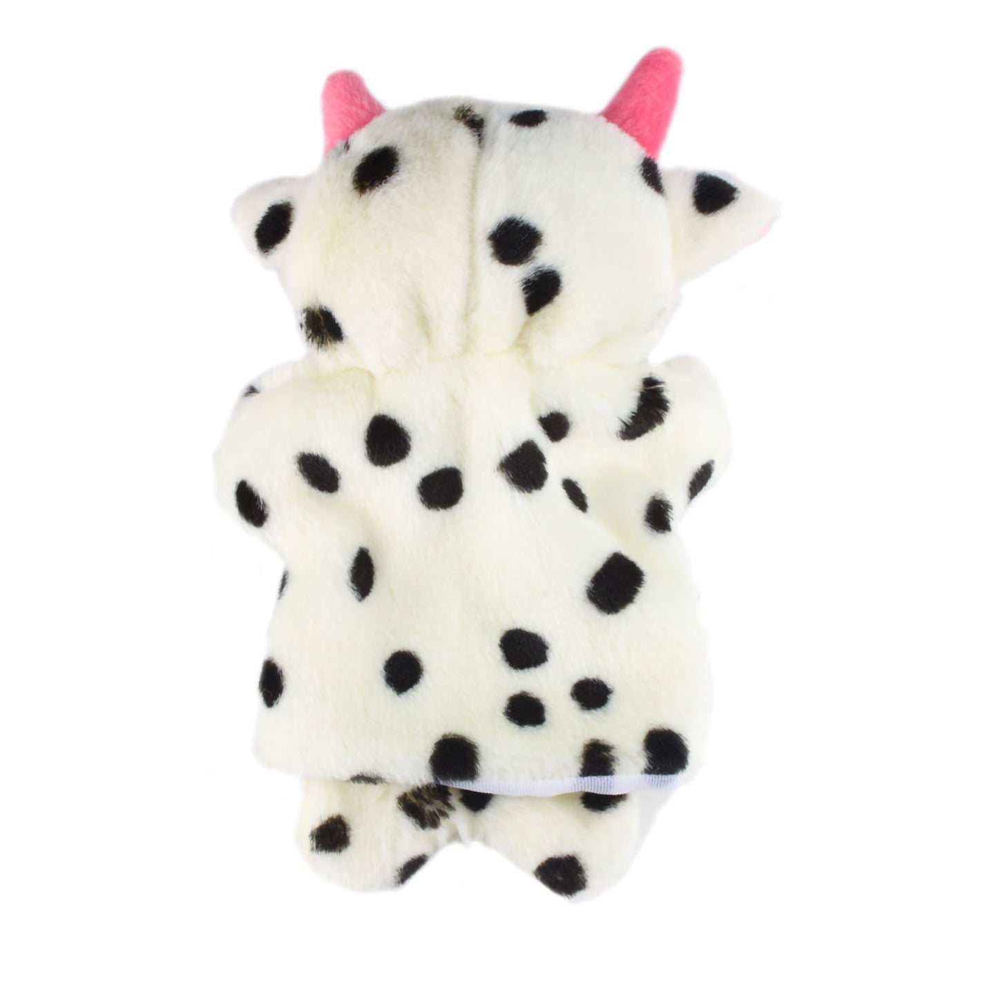 Andux Hand Puppet Soft Stuffed Animal Toy (SO-10 Black and White Cow)
