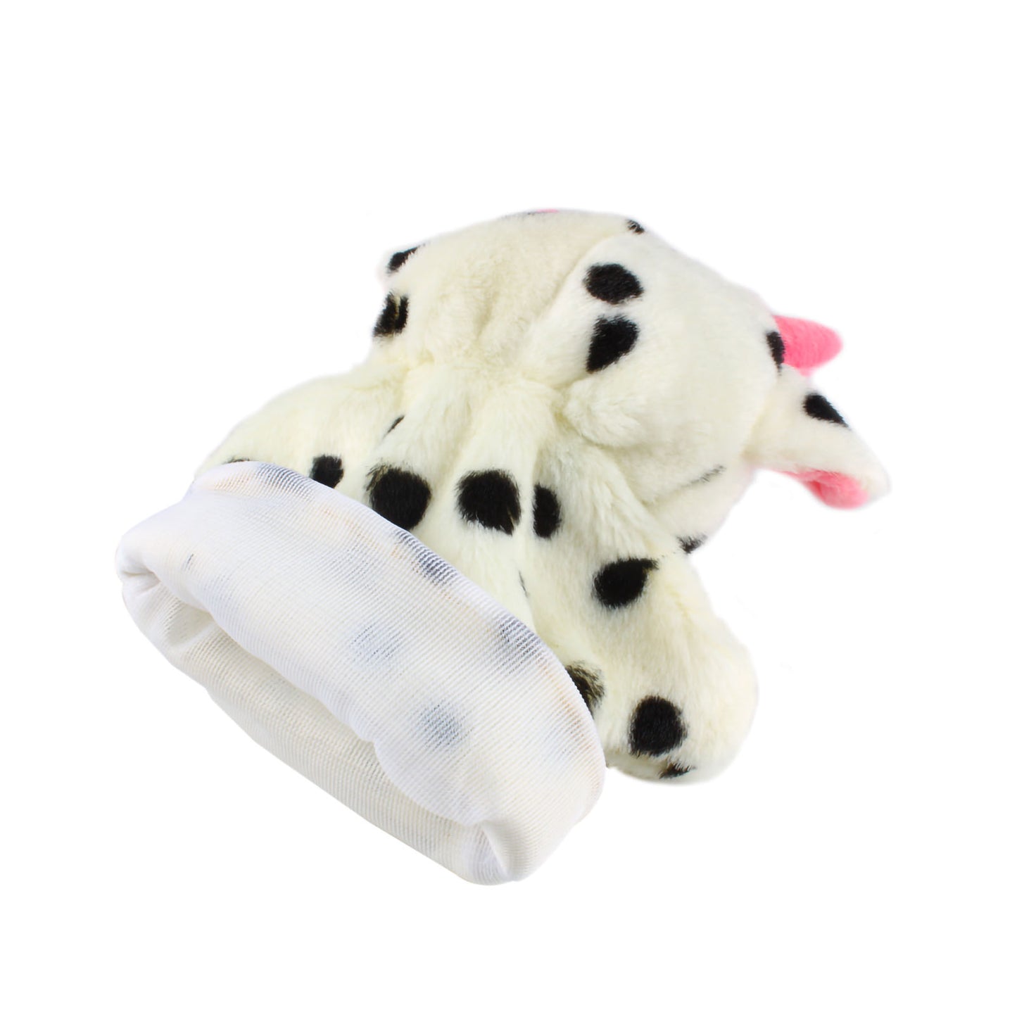 Andux Hand Puppet Soft Stuffed Animal Toy (SO-10 Black and White Cow)