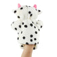 Andux Hand Puppet Soft Stuffed Animal Toy (SO-10 Black and White Cow)